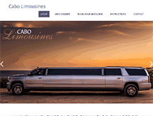 Tablet Screenshot of cabolimousines.com